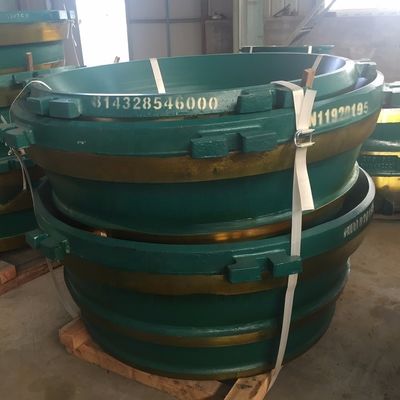 Casting Processing Type Mantle and Concave for GP300 Cone Crusher Replacement Parts