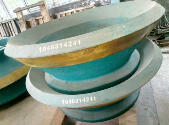 High Manganese Steel Mn18Cr2 Crusher Bowl Liner Replacement Parts for HP300 HP400 HP500