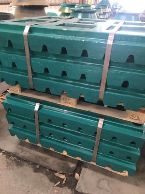 C125 Jaw Crusher Wear Part HRC58 HRC63 Hardness Jaw Plate for Impact Crusher in Mining