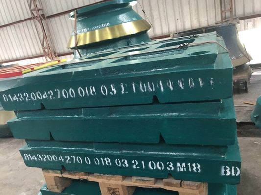 C125 Jaw Crusher Wear Part HRC58 HRC63 Hardness Jaw Plate for Impact Crusher in Mining