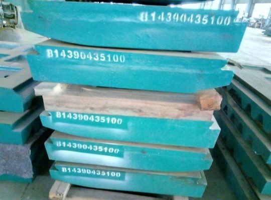 Highly Durable Crusher Jaw Plate for C110 C125 Machine Parts and Drawings Number