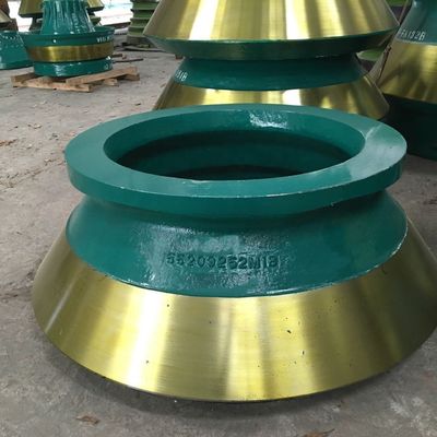HP400 HP500 Cone Crusher Wear Parts Mn18Cr2 Mantle and Bowl Liner for Forging Process