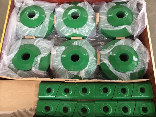 Client Specification Standard Casting Alloy Steel Distributor Plate for Barmac B6100 VSI Crusher Parts