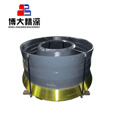 High Manganese Steel Mantle and Concave for H6800 Cone Crusher Spare Parts Long Life Resistance