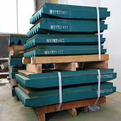 Durable High Manganese Steel Jaw Crusher Wear Spare Parts C125 Fixed Movable Jaw Plate