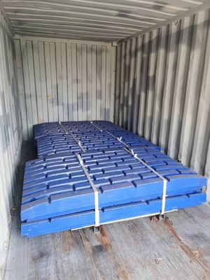 Forging and Machining High Manganese Jaw Plate 814390305400 for C63/80/95/96 Jaw Crusher