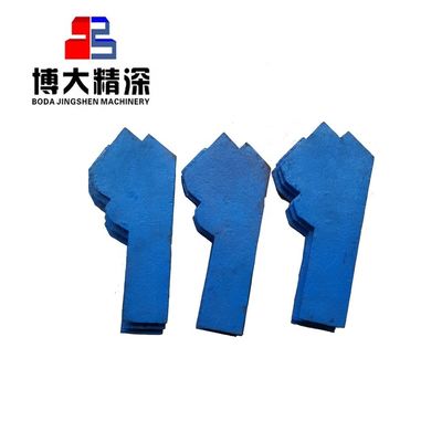 Forging Process VSI Crusher Wear Parts Upper and Lower Wear Plate for CV128 Deburring