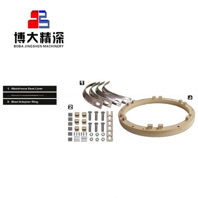 EN124 Standard Forging Machining HP100 Main Frame Seat Liner Cone Crusher Spare Parts