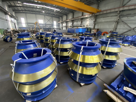 Global Cone Crusher Parts Suppliers HP100 200 Mantle Concave Bowl Liner Market 578 KG