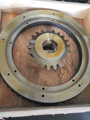 Drive Gear Pair for Mining Stone Cone Crusher Forging and Machining Services Offered