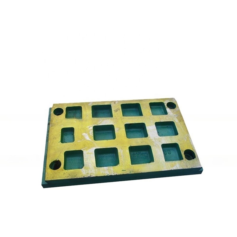 1000KG Weight High Manganese Steel Casting Jaw Plate for C105 C106 Jaw Crusher Wear Parts
